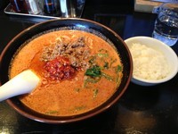 「大王担担麺 40倍 小 + 小ライス」@地獄の担担麺 天竜 本店の写真