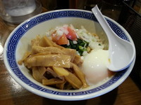 「まぜそば並＋メンマ（４８０円＋５０円）」@麺屋 蕃茄の写真