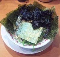 「のりバカラーメン：950円」@なんでんかんでん 東京本店の写真