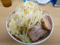 「ラーメン　小（750円）＋味玉（100円）ヤサイニンニク」@国立田田【da'da】の写真
