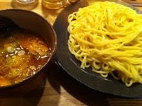 「辛つけ麺」@つけ麺屋 やすべえ 道頓堀店の写真
