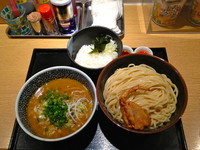 「伊勢のえびやん２号（濃厚鶏白湯味噌つけ麺）中盛り」@麺屋 一燈の写真