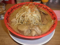 「味噌野郎ラーメン（７００円）焼き野菜（５０円）」@野郎ラーメン 秋葉原店の写真