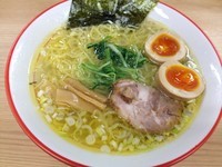 「塩らーめん＋煮玉子（￥680＋￥100）」@比内地鶏らーめん 桜鳥の写真