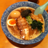 「味玉ラーメンこってり魚介」@麺屋青山 臼井店の写真