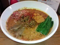 「激しく辛い担々麺900円」@担々麺 ほおずきの写真
