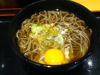 「月見そば_290円」@よもだそば 日本橋店の写真