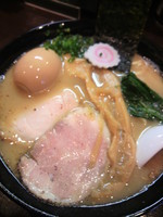 「味玉白湯そば（大盛）」@おおぜき中華そば店の写真