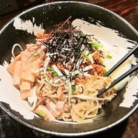 「「火」味噌ベースの辛シビそば+大盛（サービス）　800円」@風林火山の写真