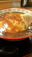 「天津麺800円+夜のセット(半カレー)300円」@麺 三福の写真