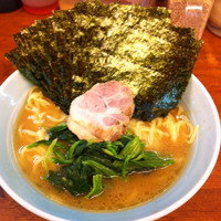 「のり増しラーメン」@横浜ラーメン 武蔵家 船橋店の写真