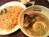 「塩つけめん(あっさり鶏塩) 大盛」@らぁめん つけめん ちゃが商店 大分店の写真