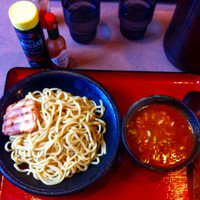 「トマトつけ麺」@中華そばつけ麺 魚介の達人 久兵衛 取手店の写真