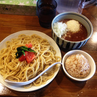 「イタリアントマトとチーズのつけ麺￥７８０＋玉葱増し￥５０etc」@麺屋 蕃茄の写真
