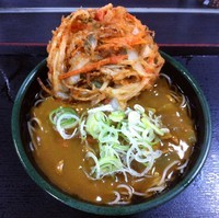 「カレーそば（￥430）＋かき揚げ（クーポン）」@ゆで太郎 銀座5丁目店の写真
