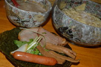 「釜揚げ燻つけ麺　850円」@豚骨らーめん れんの写真