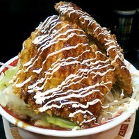 「[改造]　ダブカツゴリラー麺+カレー」@ラッキー食堂 まとやの写真