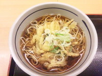「かき揚げそば」@吉そば 銀座本店の写真