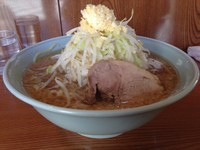 「大ラーメン（700円）ヤサイニンニクアブラ」@ラーメン二郎 亀戸店の写真