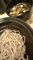 「鶏と舞茸のつけ蕎麦580円」@吉利庵の写真