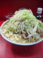 「大ダブル野菜ニンニク（850円）」@ラーメン二郎 三田本店の写真