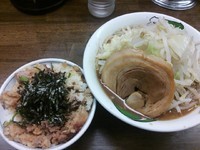 「雷そば＋雷飯」@雷 北松戸本店の写真