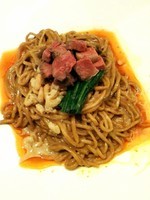 「牛和え坦々麺」@ビーハイブ ゲンキノモトの写真