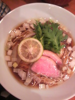 「鴨そば（細麺）＋大盛＋大メンマ」@紫 くろ㐂の写真