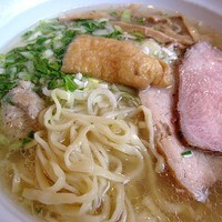 「あっさり魚出汁（塩）鯛ゴリ押し　650円」@はりけんラーメンの写真