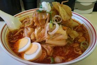 「北極野菜（野菜増し＋辛さ２倍）＋麺大盛り（無料）」@蒙古タンメン 中本 本店の写真
