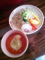 「チーズトマトつけ麺(大盛)440円(OPサービス)通880」@ラーメン壱尋の写真
