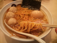 「あうるら～麺（ネギ・味玉・鶏つくね）」@あうるの写真