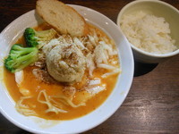 「ベジそば（並盛１６０ｇ）＋半ライス」@伝家 志木店の写真