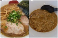 「魚介豚骨醤油730円＋おしゃれ雑炊250円=980円」@麺屋 三四郎の写真