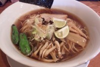 「煮干し醤油きのこ風味 750円」@麺や 松辰の写真