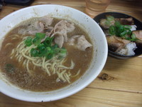 「高砂長寿味噌らーめん＋チャーシューごはん」@麺屋 玲の写真