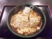 「ｶﾂ煮そば」@ゆで太郎 習志野大久保店の写真