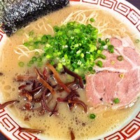 「ラーメン+替玉ｘ2」@博多長浜らーめん もりやの写真
