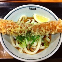 「ぶっかけうどん並(¥280)+大ちくわ天(¥100)」@たもん庵 赤坂店の写真