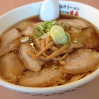 「醤油チャーシュー麺」@喜多方ラーメン 来夢 猪苗代店の写真