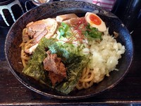 「油そば　大盛（７５０円）」@つけ麺 らーめん 研究所の写真