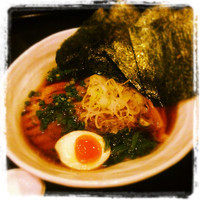 「我そば（醤油）のり増」@麺匠 我家の写真