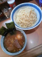 「つけ麺（中盛弱）７００円+味玉(ｸｰﾎﾟﾝ)」@中華そば みとやの写真