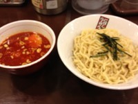 「辛つけ麺1.5玉」@煮干しらーめん 三代目 玉五郎 梅田第三ビル店の写真
