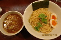 「つけ麺（並盛）750円　+味玉（サービス）」@つけ麺 結心の写真