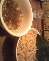 「豚骨醤油つけそば　￥６８０」@吉田製麺店の写真
