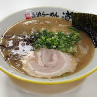 「らーめん+替え玉」@博多長浜らーめん 道の写真