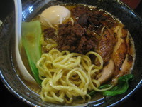 「きのこ香る坦々麺＋鶏チャー＋味玉＋炊込飯」@麺堂 稲葉の写真