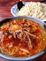 「豚キムつけ麺」@かどまん食堂 卯ノ木店の写真