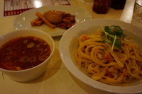 「トムヤムクンつけ麺（中盛）＋丸特盛」@ガハハ食堂の写真